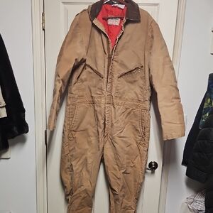 Walls Red Insulated Coveralls/Blizzard Pruf